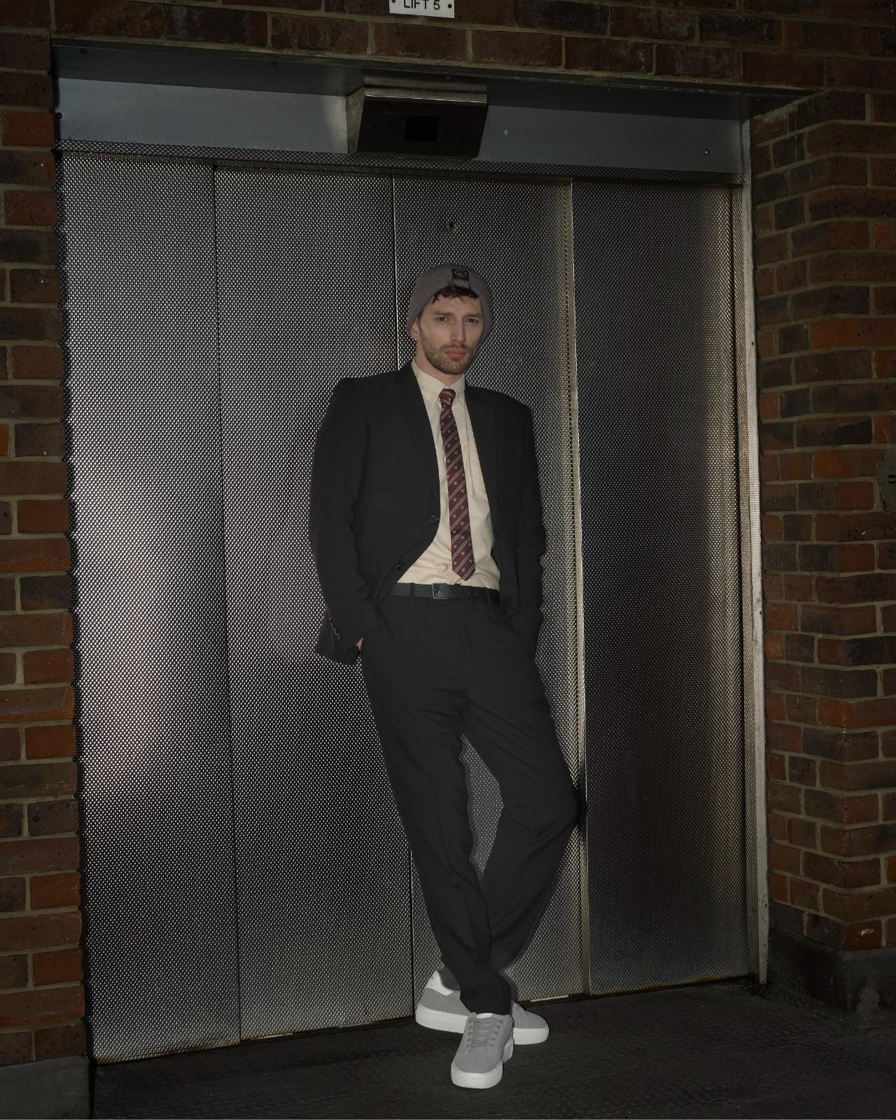 Black Two-Piece Business Suit